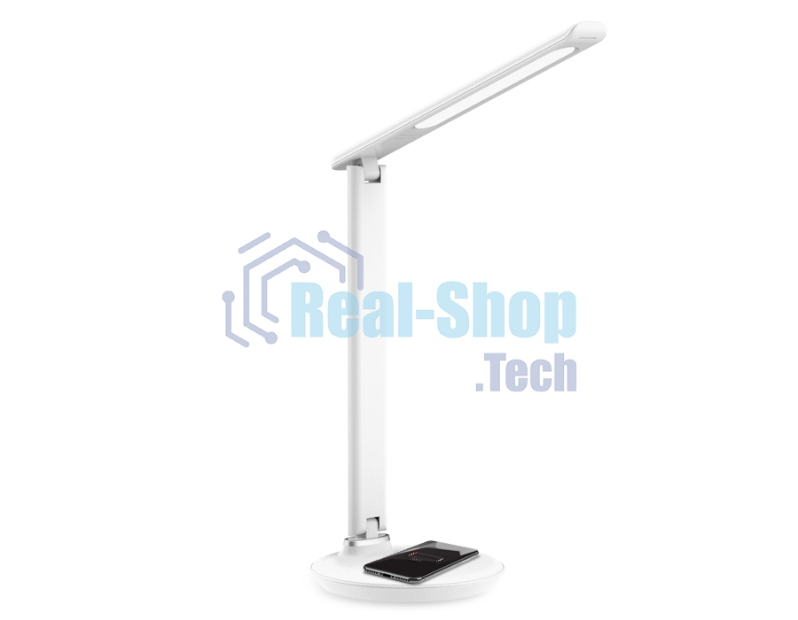 Светодиодная настольная лампа с беспроводной зарядкой Ambrella light DE520 WH белый LED 3000-6400K 8W