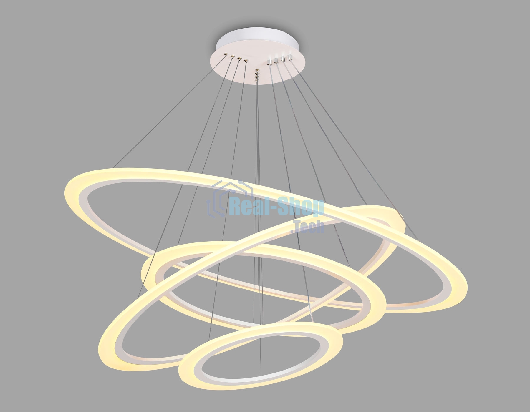 Светильник Ambrella light FA4363/4 WH белый 235W 3000K/4200K/6400K D1000*870 (ПДУ РАДИО 2.4G)