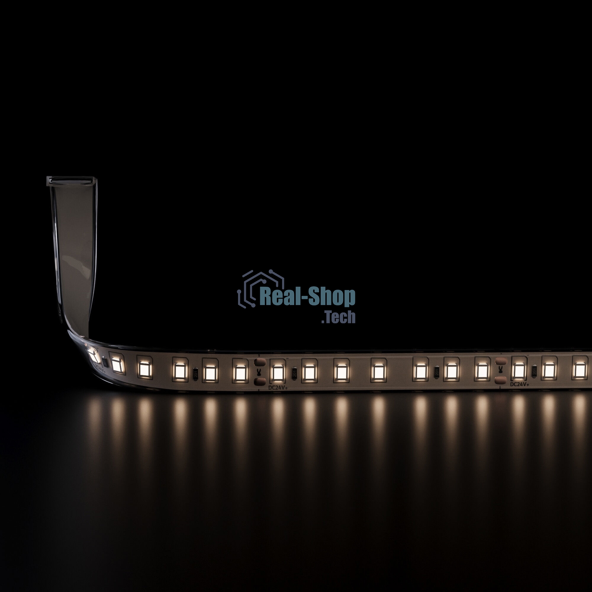 Лента светодиодная 120Led 8W IP68 3000K теплый белый, 5м (2835 24V 120Led 8W IP68)
