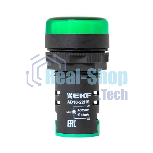 Матрица светодиодная AD16-22HS зел. EKF ledm-ad16-g