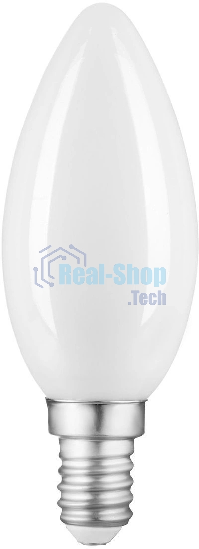 Лампа cветодиодная LED Gauss Filament Свеча 9W 610lm 4100К Е14 milky диммируемая 1/10/50 103201209-D