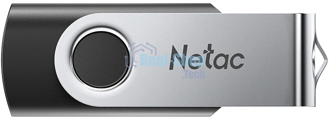 Флешка USB Netac U505 (NT03U505N-064G-32BK), 64Gb, USB 3.0, R/W 110/45, черный/серебристый