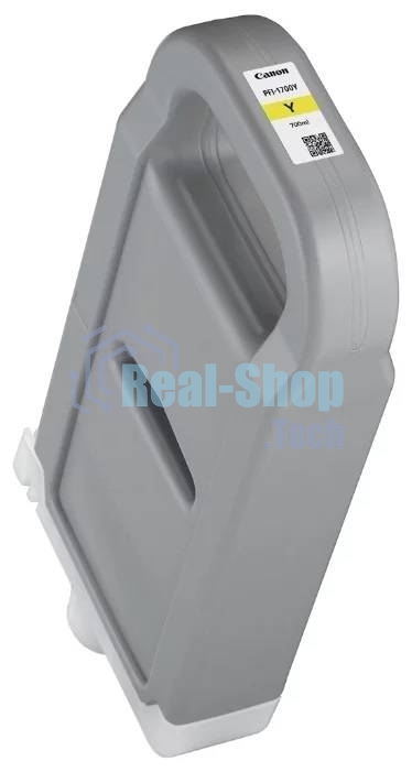 Картридж струйный Canon PFI-1700 Y (0778C001) желтый, 700 мл., для imagePROGRAF Pro-2000, Pro-4000, Pro-4000S, Pro-6000S