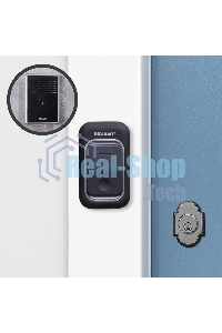 Звонок дверной беспроводной Rexant c цифровым кодированием, влагозащищенной кнопкой IP44 и регулировкой громкости RX-30