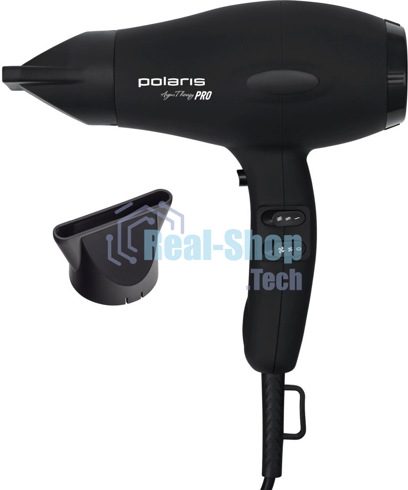 Фен Polaris PHD 2099ACi Argan Therapy PRO черный 2000Вт