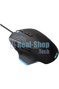 Мышь проводная Acer OMW123 черный, 6400 dpi, USB, кнопки - 8