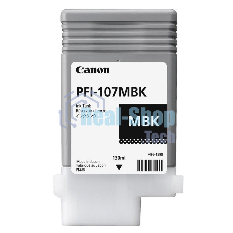 Картридж струйный Canon PFI-107MBK (6704B001) черный матовый (130 мл) для Canon iP F680/685/780/785