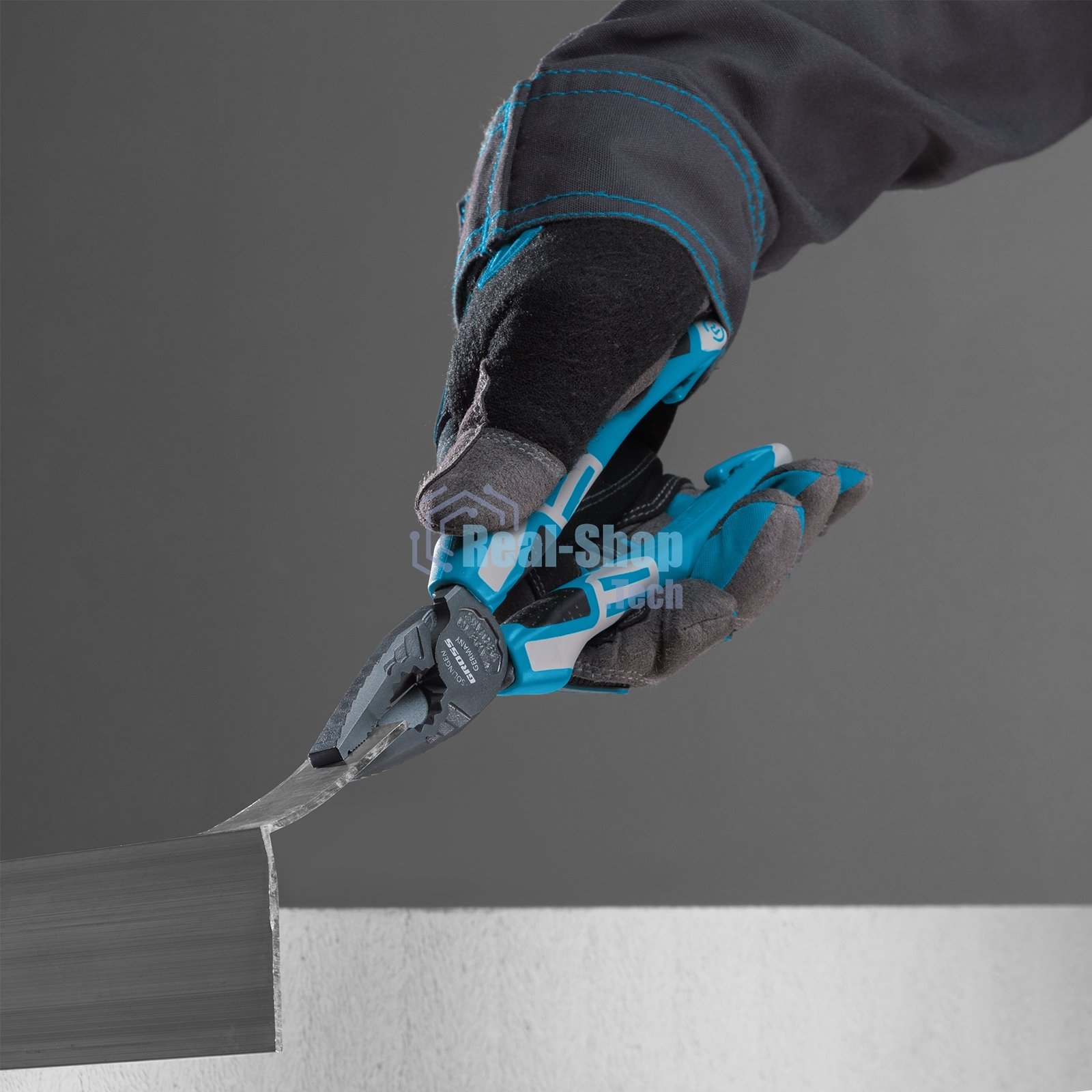 Плоскогубцы Gross 16973 комбинированные 180 мм трехкомпонентные рукоятки