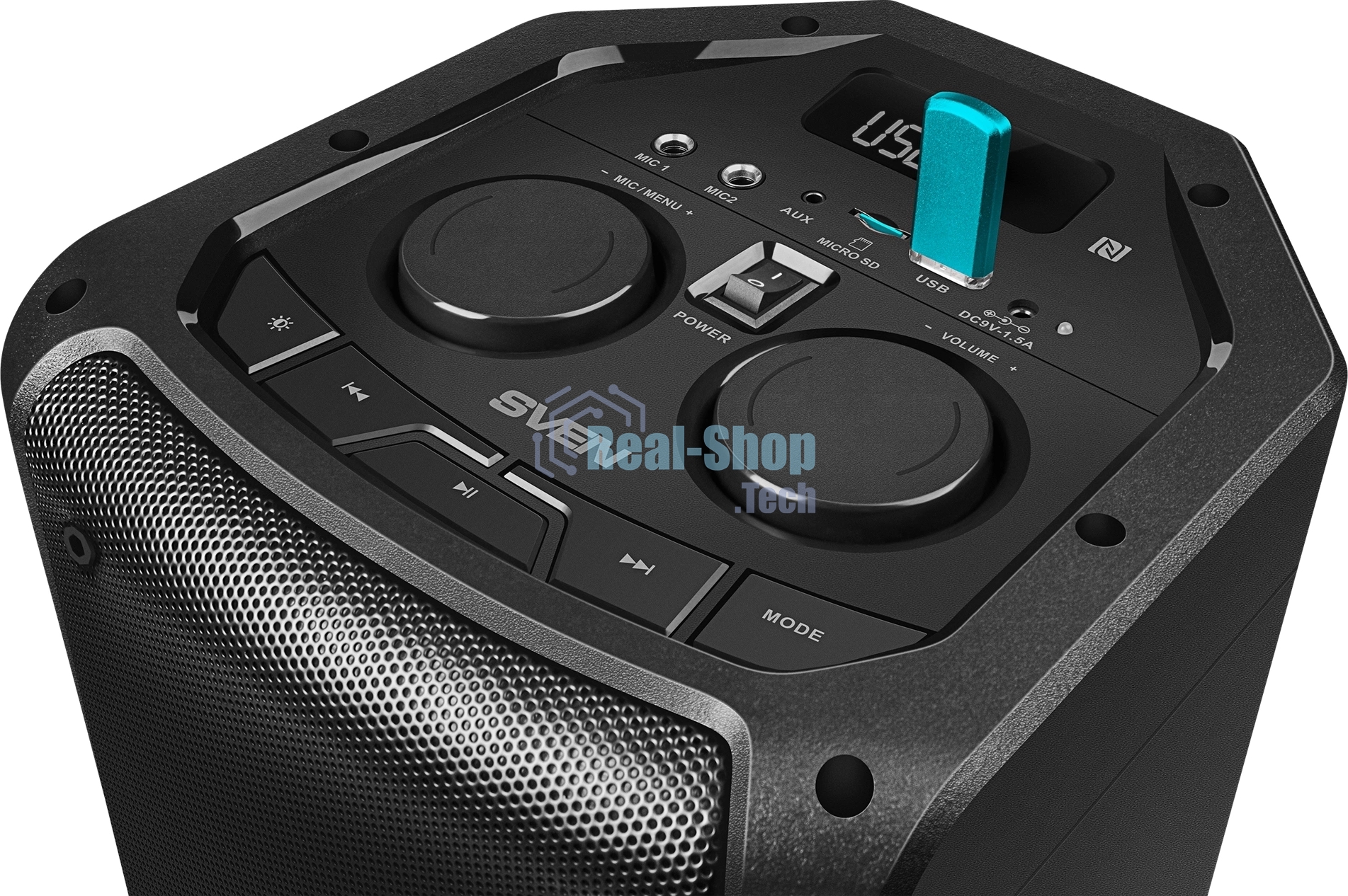 Портативная акустика Sven АС PS-710 черный 100 Вт Bluetooth