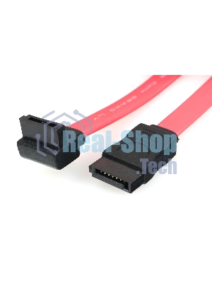 Кабель интерфейсный SATA Cablexpert CC-SATADATA90-N, Sata3 7pin/7pin угловой, медн.проводник, 50 см, пакет
