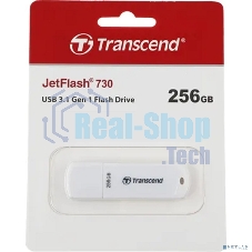 Флешка USB Transcend Jetflash 730 (TS256GJF730), 256Gb, USB 3.0, R/W 120/60, белый