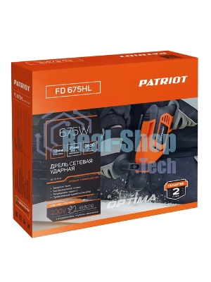 Дрель ударная Patriot FD 675H 675Вт ключевой реверс (120301675)