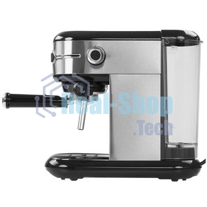 Кофеварка рожковая BQ CM3001 сталь-черный, исп. кофе - молотый, 1 л, 1450 Вт, 15 бар