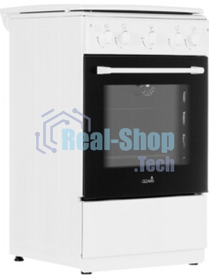 Плита газовая Cezaris ПГ 2150-06 белый, конфорок 4 газовых, духовка 43 л, 51 см x 85 см x 55 см