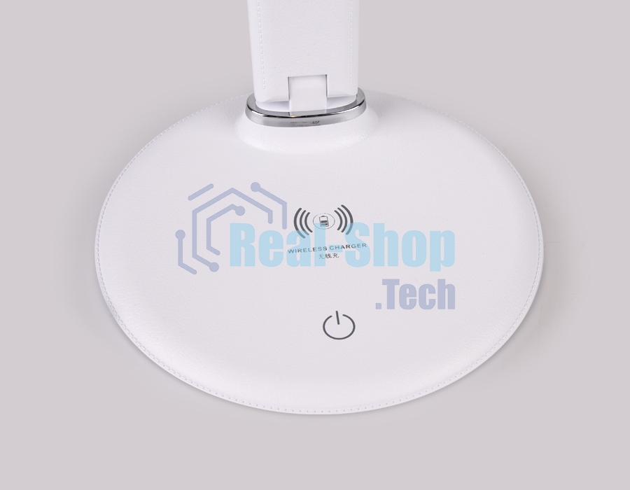 Светодиодная настольная лампа с беспроводной зарядкой Ambrella light DE520 WH белый LED 3000-6400K 8W