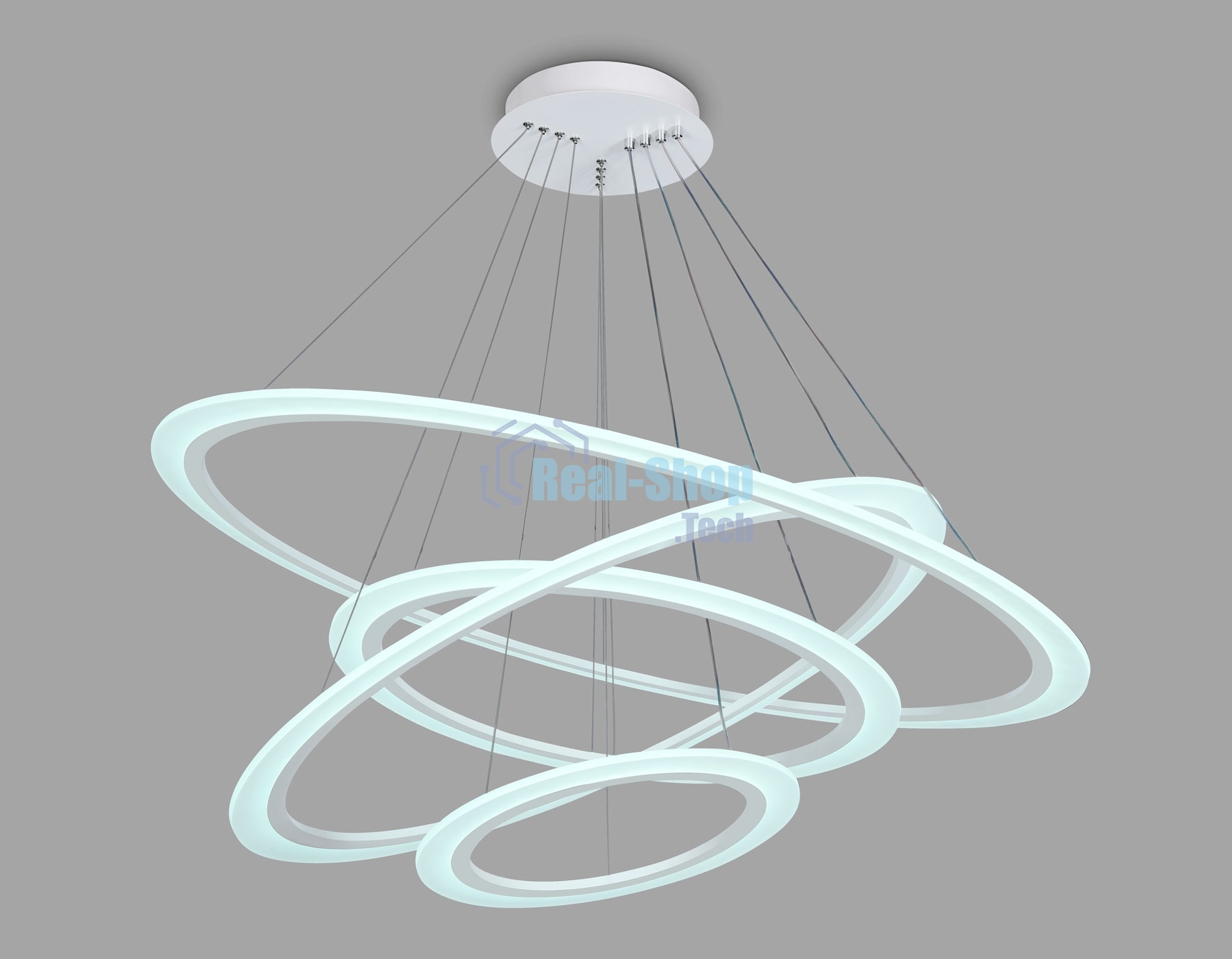 Светильник Ambrella light FA4363/4 WH белый 235W 3000K/4200K/6400K D1000*870 (ПДУ РАДИО 2.4G)