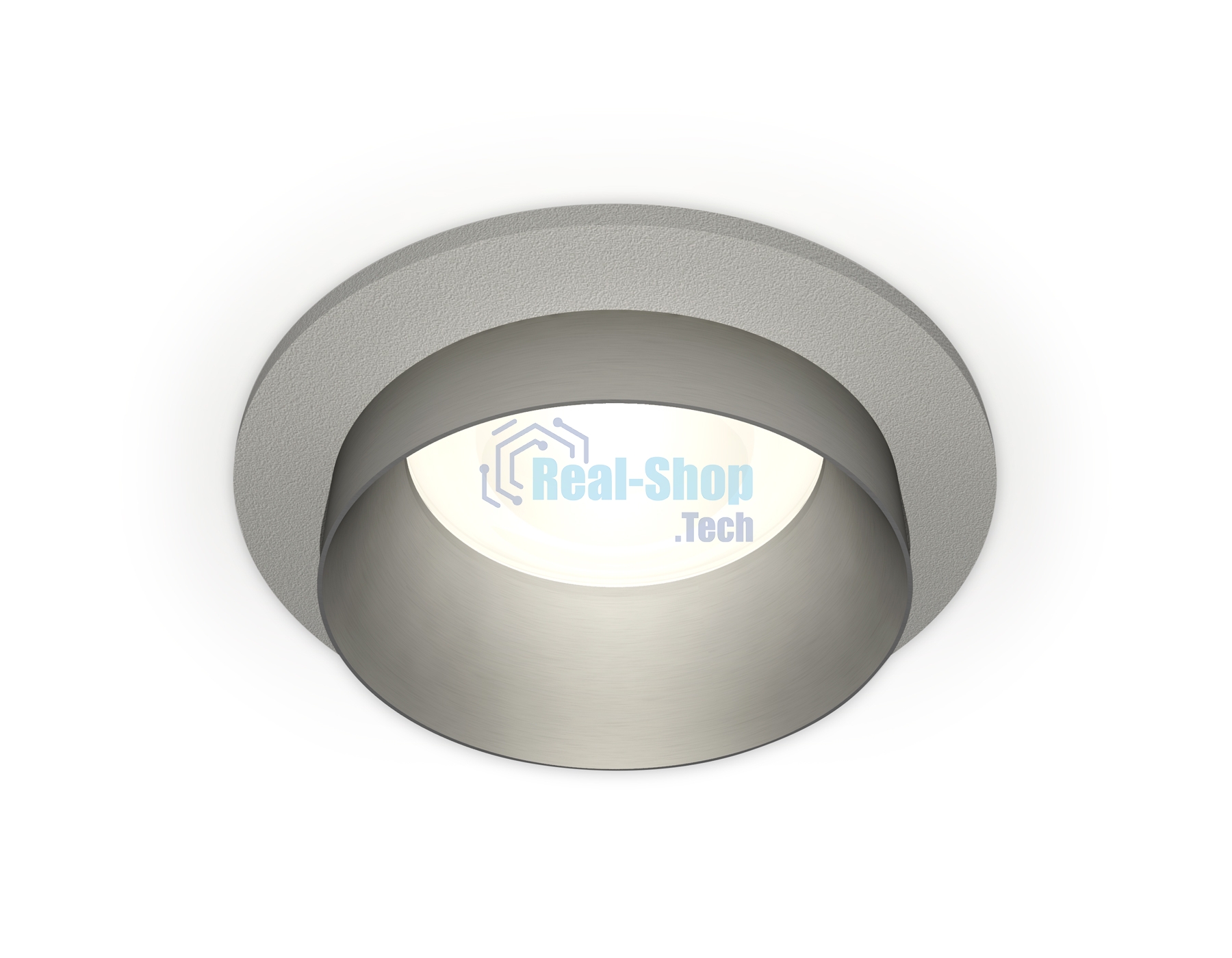Комплект встраиваемого светильника Ambrella light XC6514023 SGR/MCH серый песок/хром матовый MR16 GU5.3 (C6514, N6133)