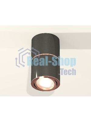 Светильник Ambrella Light XS7403100 DCH/PPG черный хром/золото розовое полированное MR16 GU5.3 (C7403, A2073, C7403, N7005)