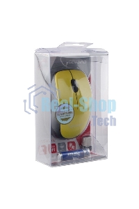 Мышь беспроводная Gembird MUSW-360-LM желтый, 1000 dpi, радиоканал, USB, кнопки - 3