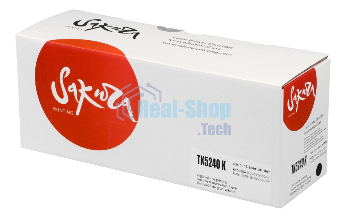 Картридж лазерный Sakura TK5240K для Kyocera Mita ECOSYS p5026cdn/p5026cdw/m5526cdn/m5526cdw, черный, 4 000к.