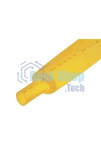 Термоусаживаемая трубка Rexant 35,0/17,5 мм, желтая, упаковка 10 шт. по 1 м