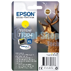 Картридж струйный Epson C13T13044012 желтый для Epson SX525WD/SX535WD/B42WD/BX320FW/BX625FWD/BX635FWD/WF-7015/7515/7525 (10.1мл)