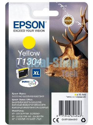Картридж струйный Epson C13T13044012 желтый для Epson SX525WD/SX535WD/B42WD/BX320FW/BX625FWD/BX635FWD/WF-7015/7515/7525 (10.1мл)