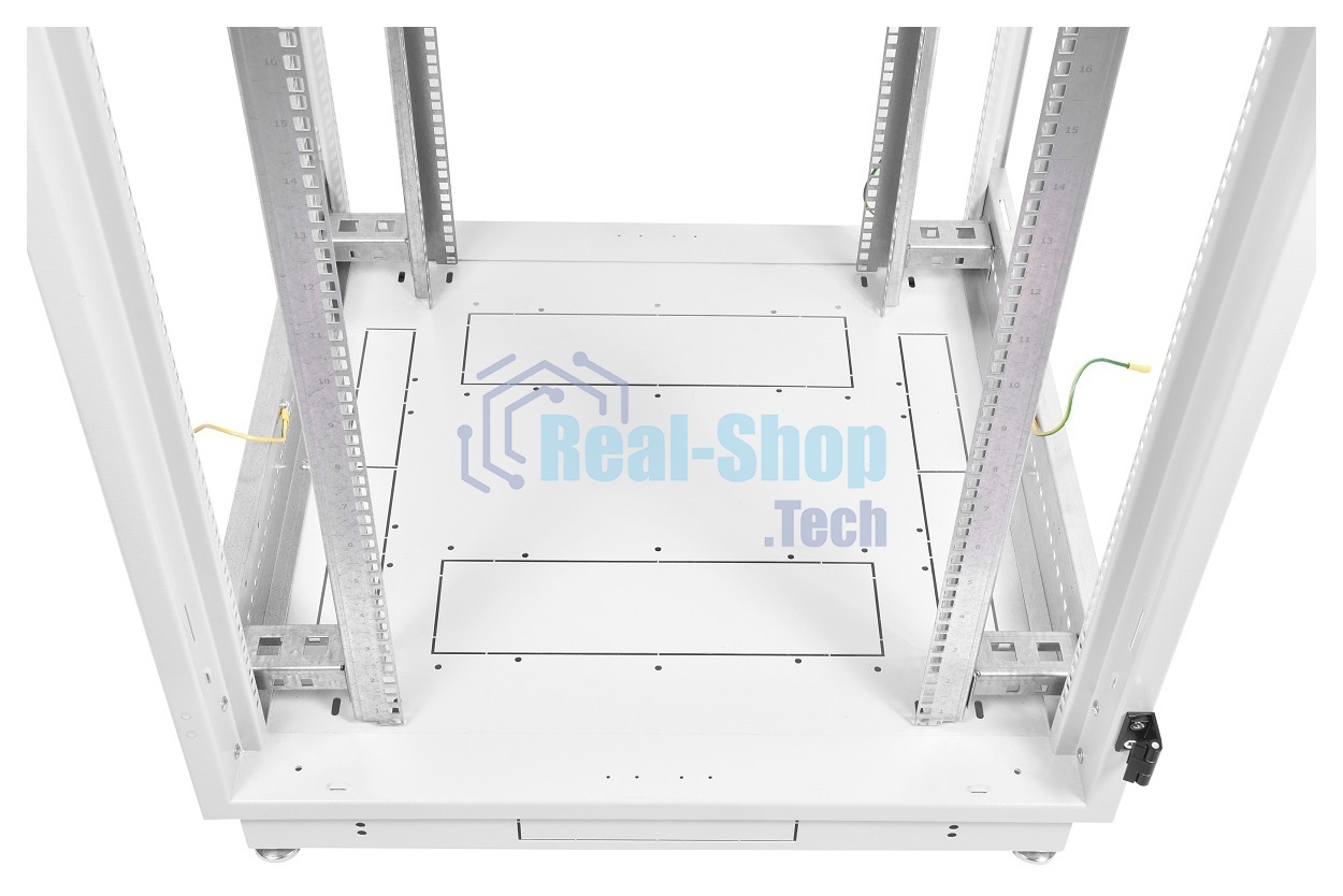 Шкаф телекоммуникационный напольный 42U (800x1000) дверь перфорированная (3 места), ШТК-М-42.8.10-4ААА