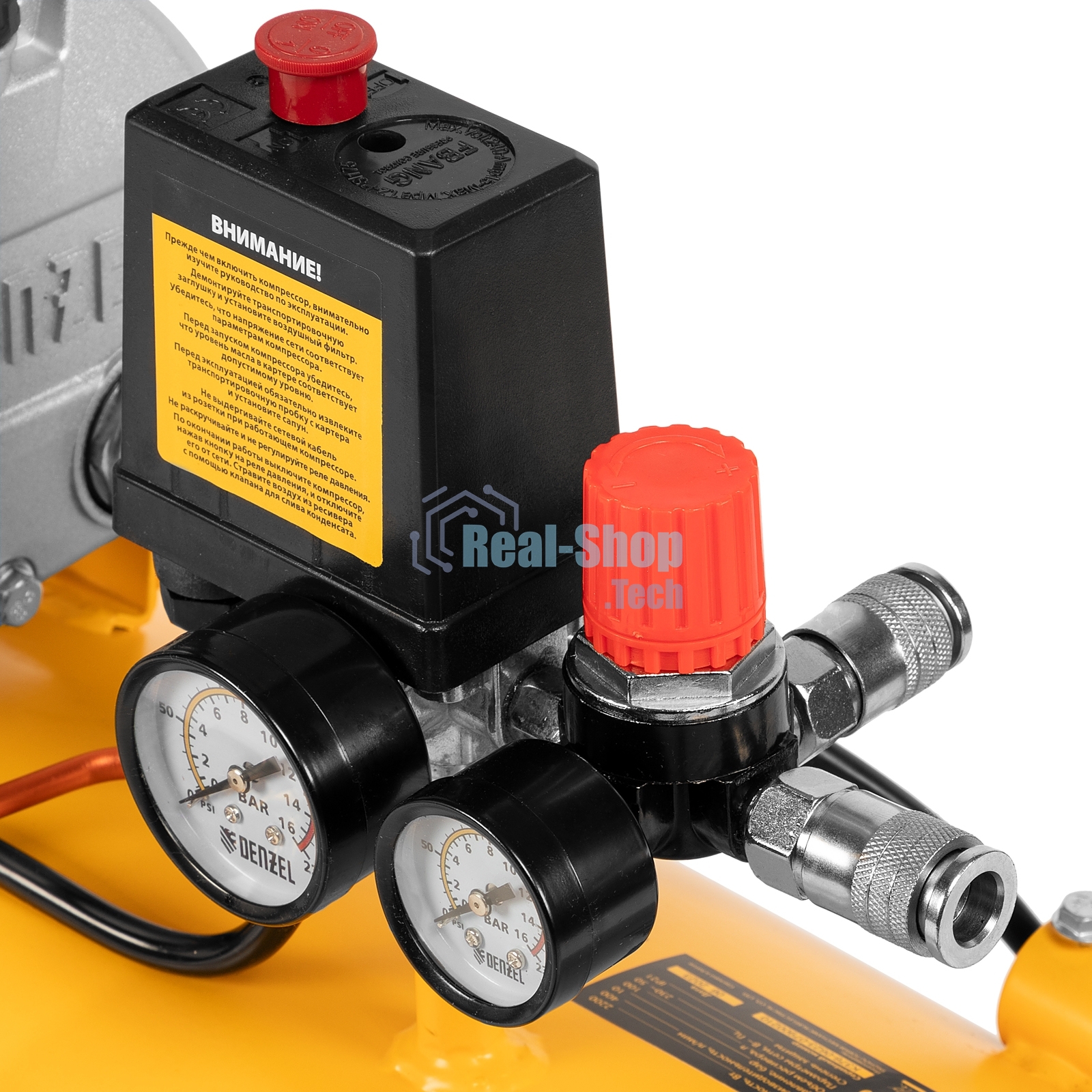 Компрессор воздушный Denzel DKV2200/100,Х-PRO (58079) 2.2 кВт, 400 л/мин, 100л