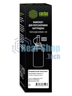 Тонер Cactus CS-RK-TK1110 черный флакон 80гр. (в компл.:чип) для принтера Kyocera FS-1020/1040/1120