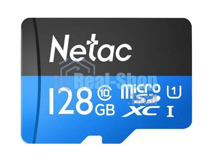 Флеш-Карта NeTac P500 Standard MicroSDXC 128Gb U1/C10 up to 80Mb/s, retail pack card only