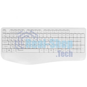 Комплект клавиатура+мышь Qumo Space K57/M75 беспроводной, USB, 1200 DPI, белый