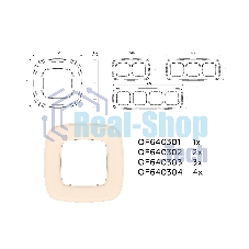 Рамка OMEGA Coint (Бежевый Стекло органическое) 3-ая OF640303