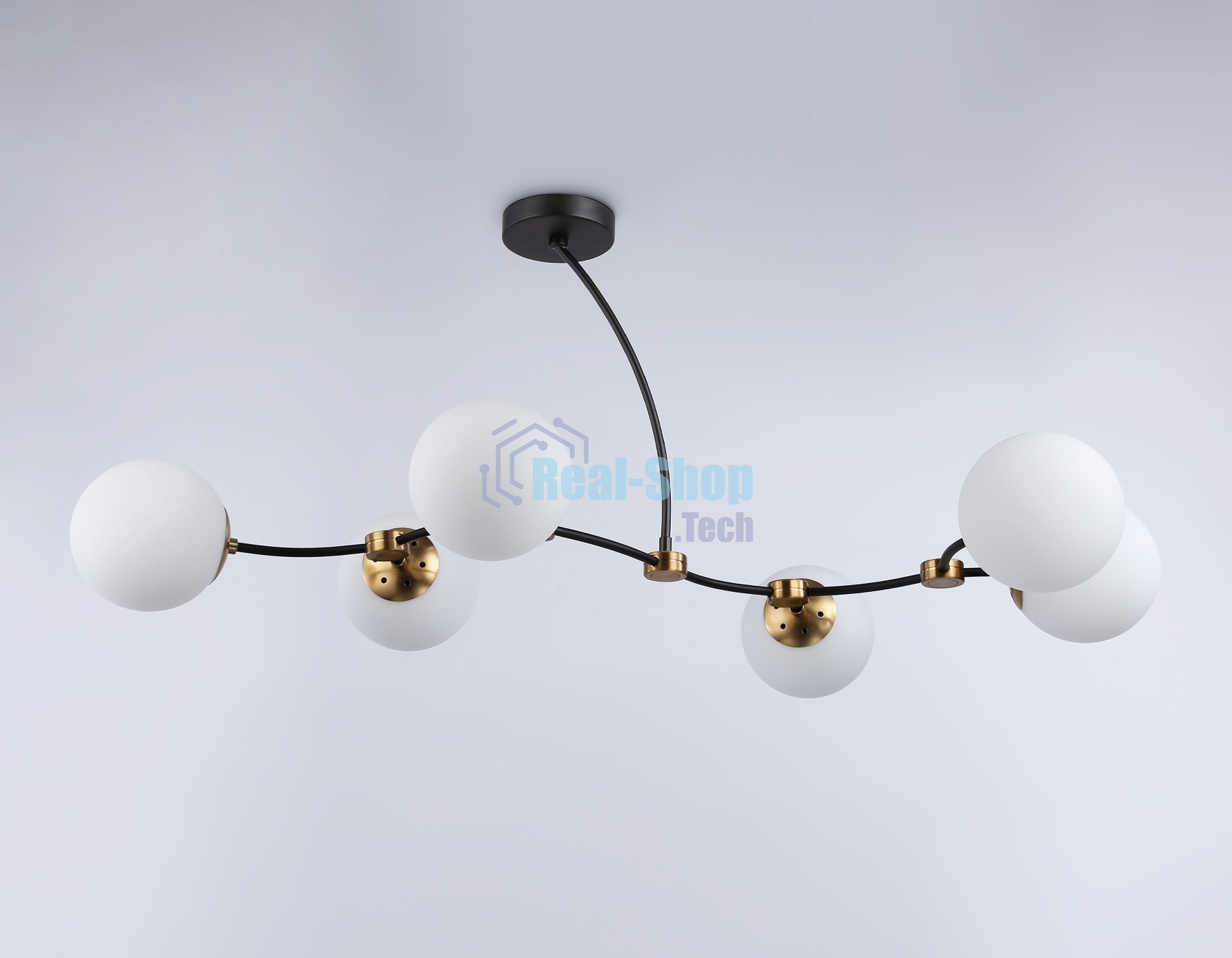 Светитльник Ambrella Light TR2555/6 BK/SB черный/бронза E27/6 max 60W 1160*600*450