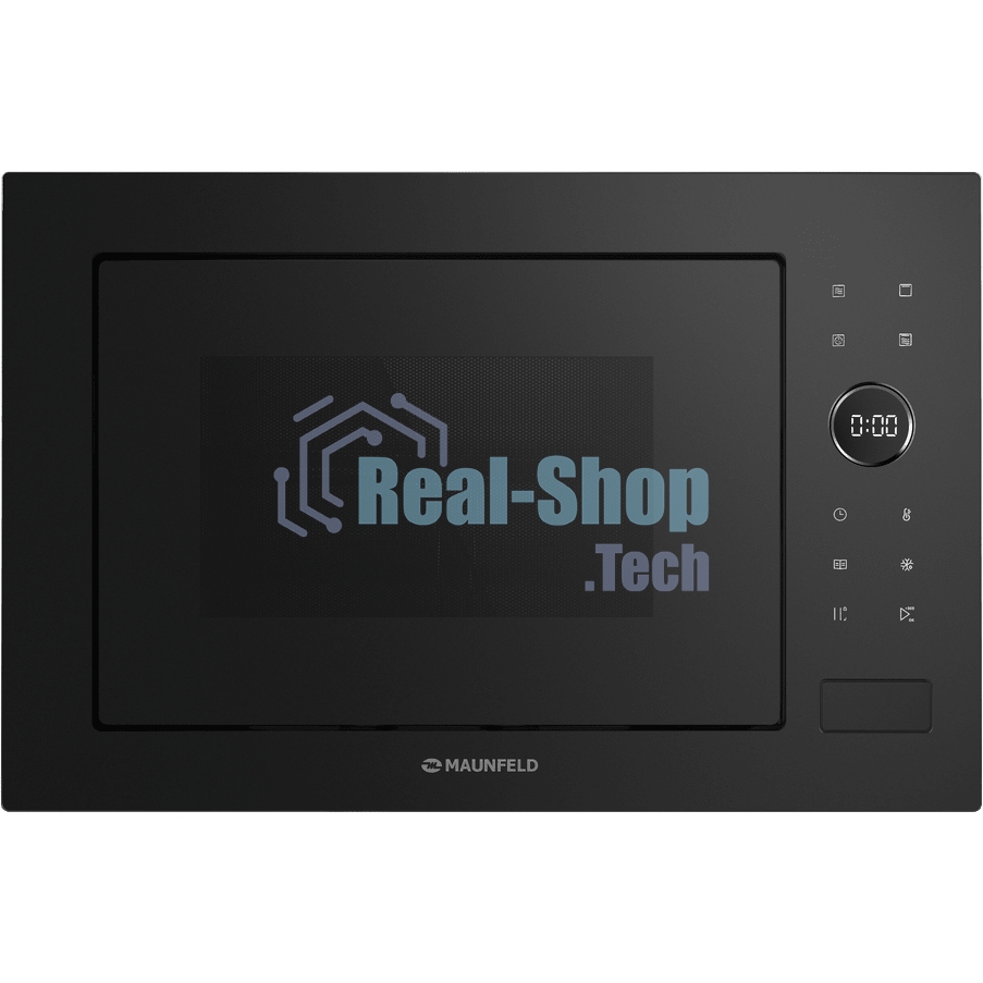 Встраиваемая микроволновая печь MAUNFELD XBMO252GB Matt черный, 25 л, 900 Вт, переключатели - сенсор, поворотный механизм