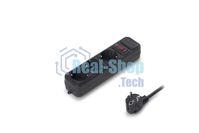Сетевой фильтр ExeGate EX221176RUS SP-3-1.8B (3 розетки, 1.8м, евровилка, черный)