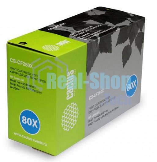 Картридж лазерный Cactus CS-CF280XS черный (6900 стр.) для HP LJ Pro 400/M401/M425
