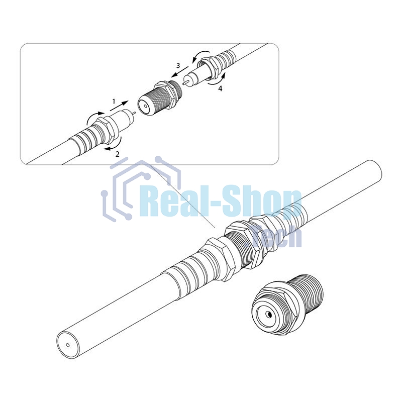 Переход гнездо F-гнездо F 