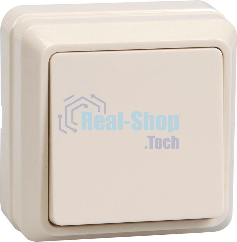 Выключатель 1-кл. ОП ОКТАВА 10А IP20 ВС20-1-0-ОКм крем. ИЭК EVO10-K33-10-DC