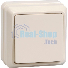 Выключатель 1-кл. ОП ОКТАВА 10А IP20 ВС20-1-0-ОКм крем. ИЭК EVO10-K33-10-DC