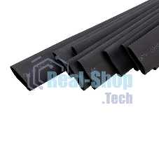 Трубка термоусадочная Rexant 26-2107 двустенная клеевая 19.1/9.55 (2:1) (уп.10шт) по 1м черный