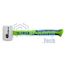 Киянка резиновая Сибртех, 450г, белая резина, фибергласовая рукоятка