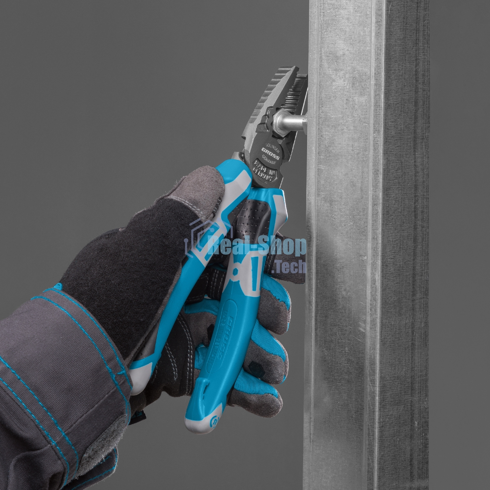 Плоскогубцы Gross 16973 комбинированные 180 мм трехкомпонентные рукоятки