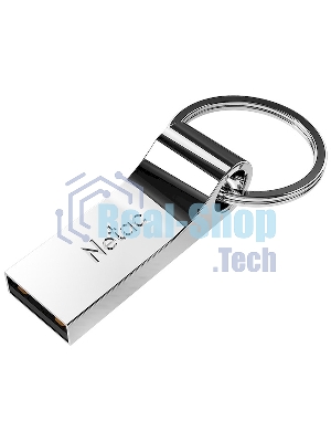 Флешка USB Netac U275 (NT03U275N-016G-20SL), 16Gb, USB 2.0, R/W 50/15, серебристый