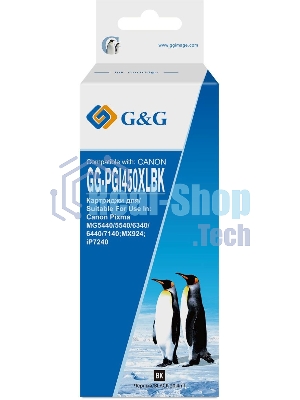 Картридж струйный G&G GG-PGI450XLBK черный (20.4 мл) для Canon MG6340/5440/IP7240