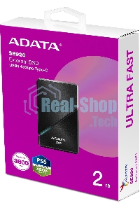 Внешний SSD ADATA SE920 USB-C 2Tb EXT. черный