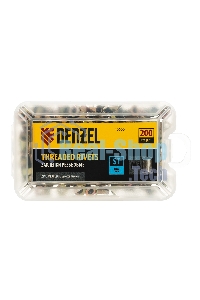 Заклепки резьбовые Denzel стальные, оцинкованные, М3, пластиковый кейс, 200 шт.