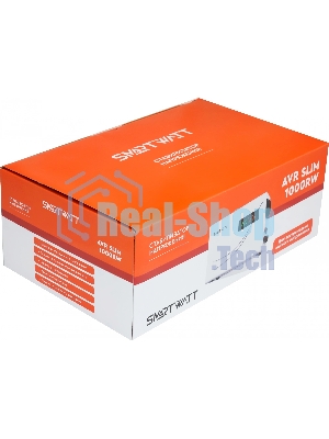 Настенный стабилизатор напряжения SMARTWATT AVR SLIM 1000RW (100W - 260W, 1000VA, 1 кВт, 50 Гц, розеток - 1, LED-дисплей