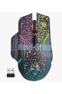 Мышь беспроводная Defender Oneshot GM-067 черный, 3200 dpi, радиоканал, USB, кнопки - 7