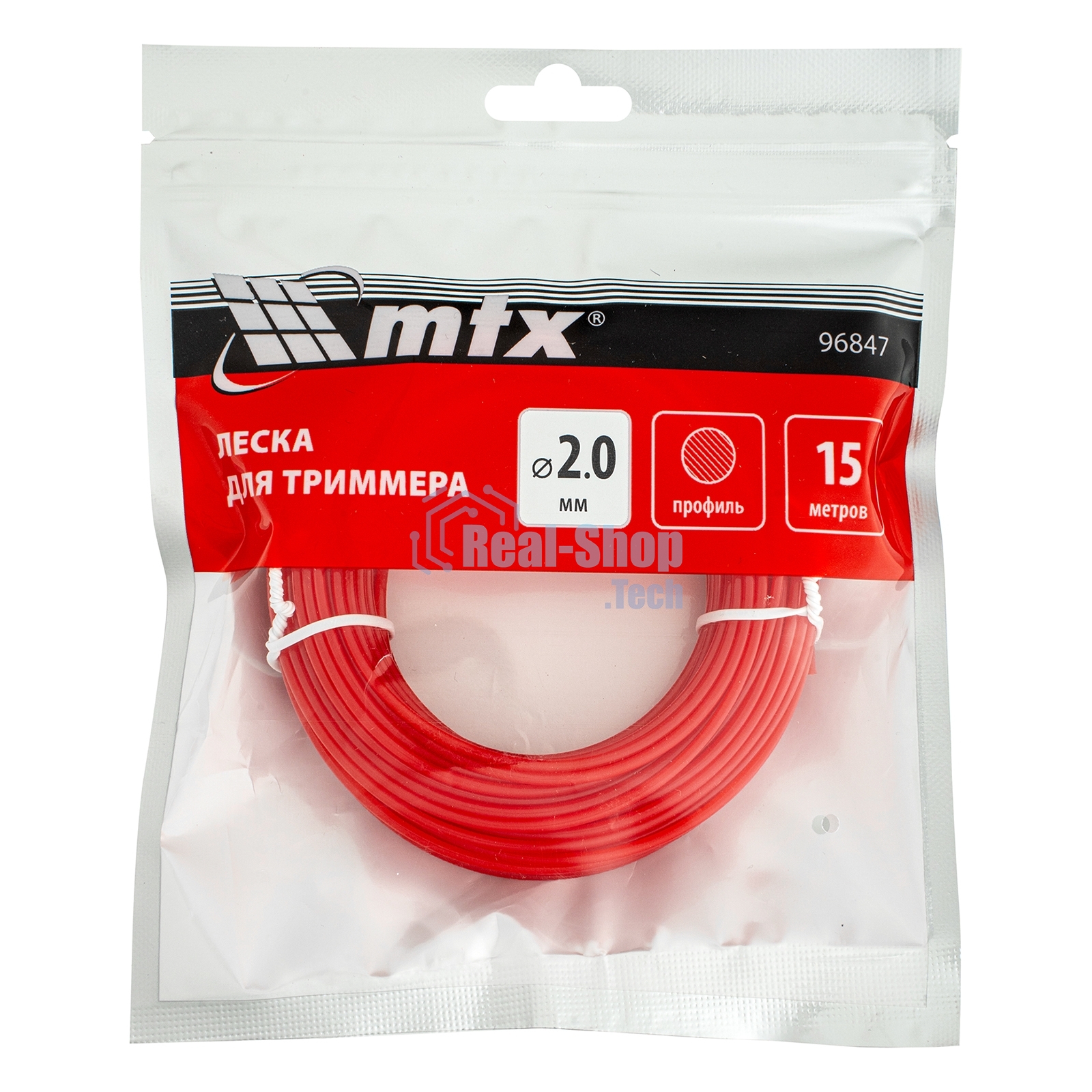 Леска для триммера MTX круглая 2,0 мм х 15 м